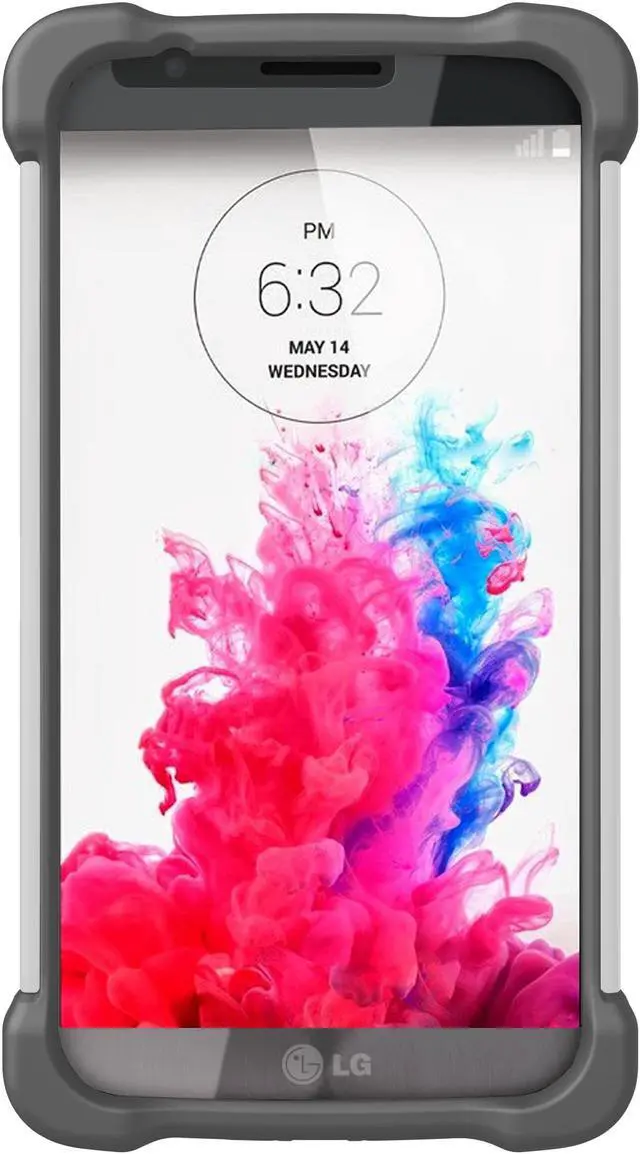 Alt view image 6 of 13 - BALLISTIC Tough Jacket Maxx Case with Holster for LG G3 - Grey, White