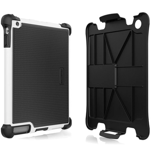 Alt view image 6 of 9 - Apple iPad 2, iPad 3, iPad 4th GEN Black/White Ballistic Tough Jacket Case
