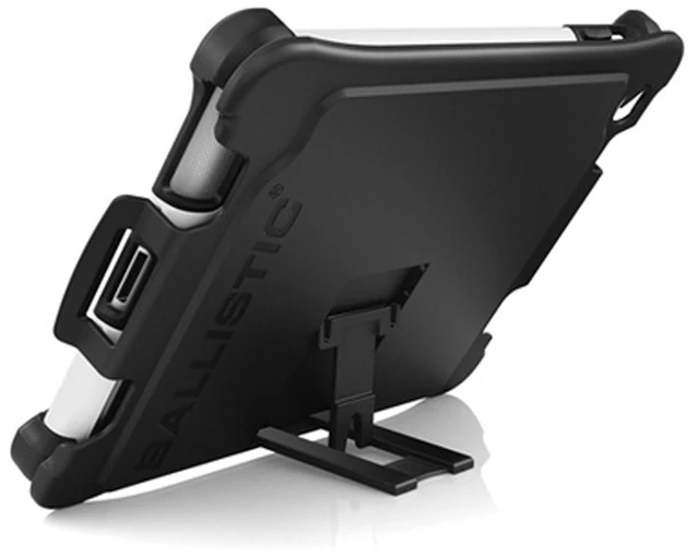 Alt view image 7 of 9 - Apple iPad 2, iPad 3, iPad 4th GEN Black/White Ballistic Tough Jacket Case