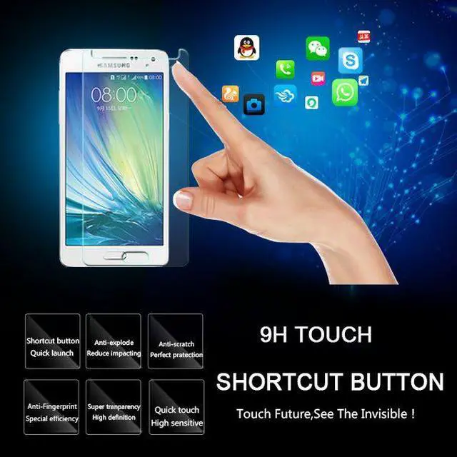 Alt view image 5 of 7 - Anti-scratch HD tempered glass smart touch screen protector for Samsung A3