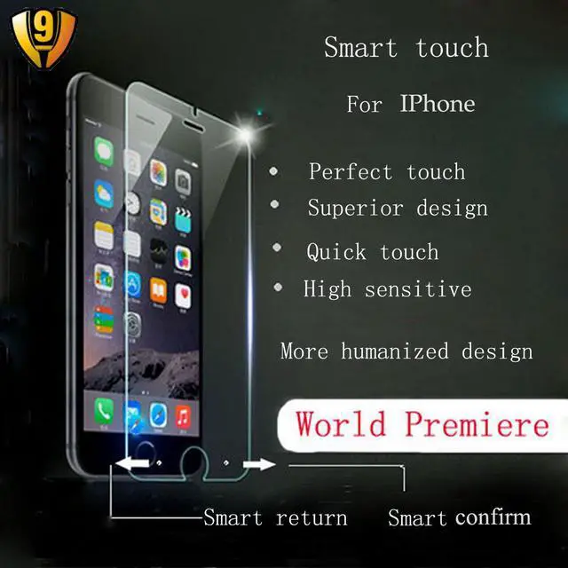 Alt view image 3 of 6 - Smart Screen Protector iPhone6/6S plus 9H Premium Tempered Glass Guard