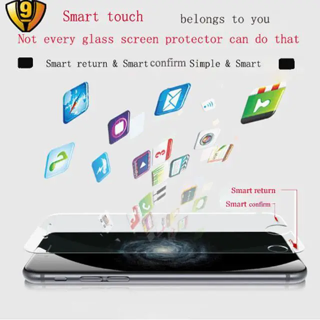 Alt view image 5 of 6 - Smart Screen Protector iPhone6/6S plus 9H Premium Tempered Glass Guard