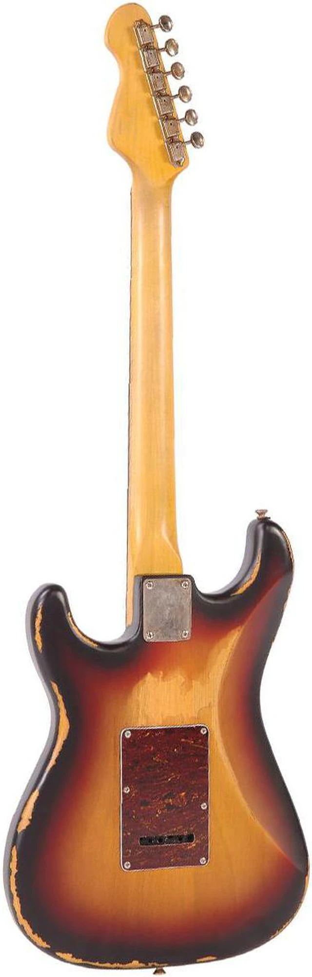 Alt view image 2 of 7 - Vintage Icon Distressed V6HMR- Sunburst, GFW-GTR-1000 Stand, (2) ErnieBall Cables Bundle