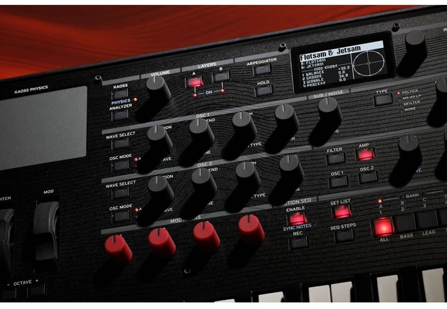 Alt view image 7 of 7 - Korg Modwave Wavetable Synthesizer, Nektar NP-X, (2) 1/4 Cables, (2) Midi Cables, Tascam TH02 Bundle