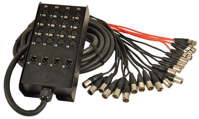 Alt view image 6 of 7 - Mackie ProFX30v3 30-channel, Seismic Snake SACB-16x4x25 16-Channel Bundle
