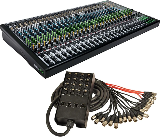 Main image of Mackie ProFX30v3 30-channel, Seismic Snake SACB-16x4x25 16-Channel Bundle