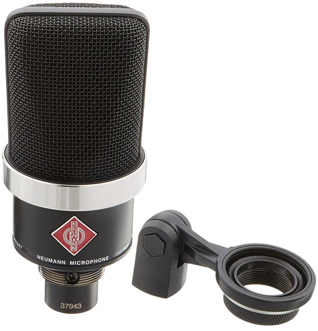 Alt view image 4 of 7 - Neumann TLM-102 Studio Condenser Microphone (Black), Boseen Microphone Shock Mount Bundle