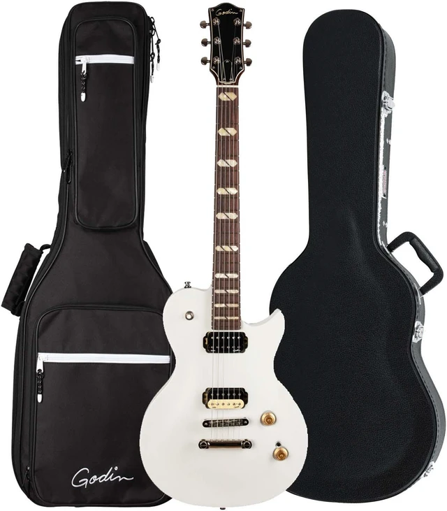 Main image of Godin (050475) Summit Electric Guitar, Trans White, Gator GWE-ACOU-3/4 Bundle