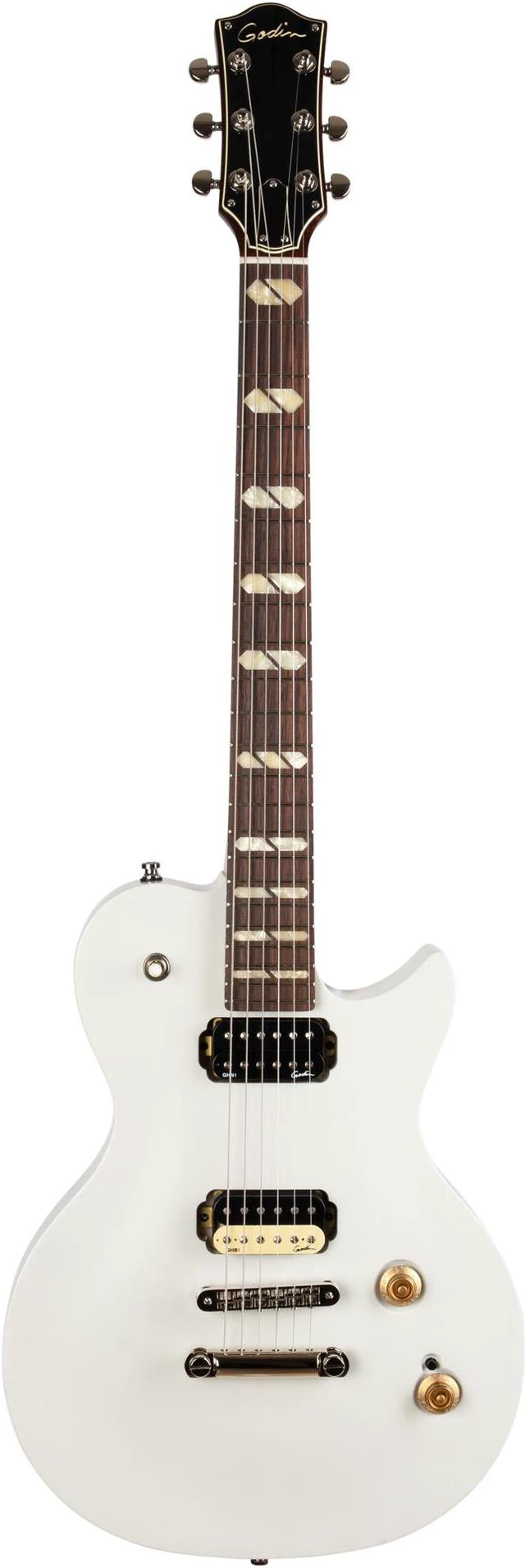 Alt view image 2 of 7 - Godin (050475) Summit Electric Guitar - Trans White, Gator GFW-GTR-1000 Stand, Gator GFW-GTR-SEAT, ErnieBall Cable Bundle