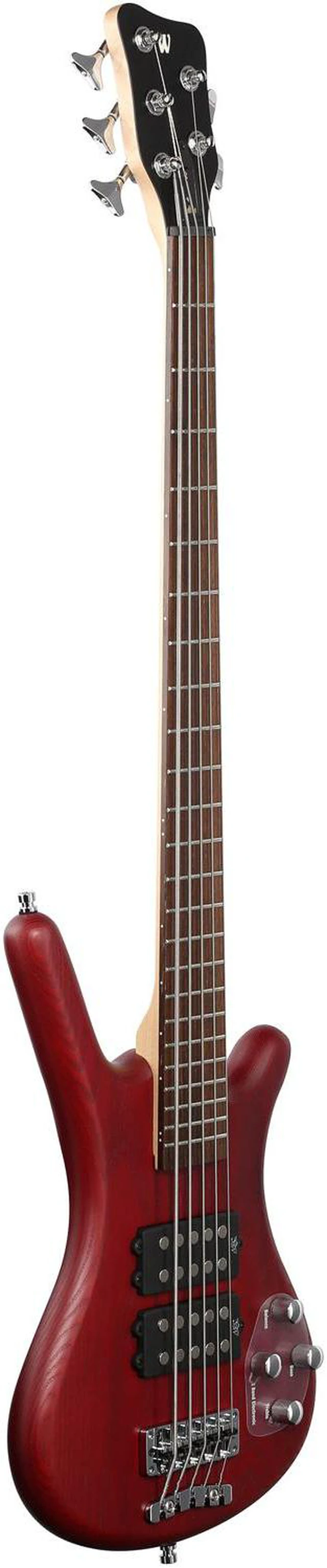 Alt view image 3 of 7 - Warwick Rockbass Corvette $$ 5-String Bass, Burgundy Red Transparent Satin