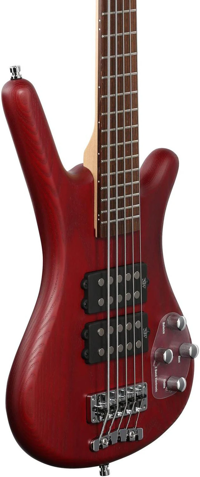 Alt view image 4 of 7 - Warwick Rockbass Corvette $$ 5-String Bass, Burgundy Red Transparent Satin