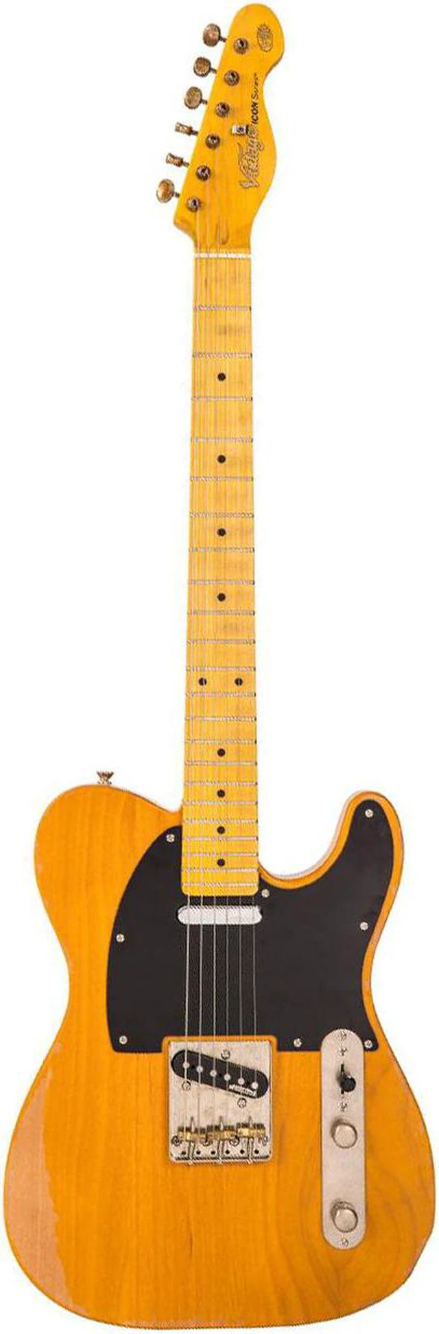 Main image of Vintage V52 ICON Electric Guitar - Distressed Butterscotch