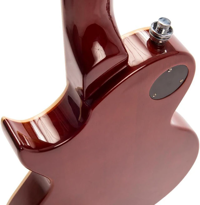 Alt view image 4 of 7 - Vintage V100AFD ReIssued Electric Guitar Flamed Amber, KLIQ TinyTune, ErnieBall Cable Bundle