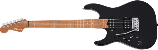 Alt view image 6 of 7 - Charvel Pro-Mod DK24 HH 2PT CM LH (Gloss Black), Gator GFW-GTR-1000 Stand, Gator GFW-GTR-SEAT, ErnieBall Cable Bundle