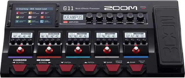 Alt view image 13 of 19 - Zoom G11 Multi-Effects Processor for Electic Guitar