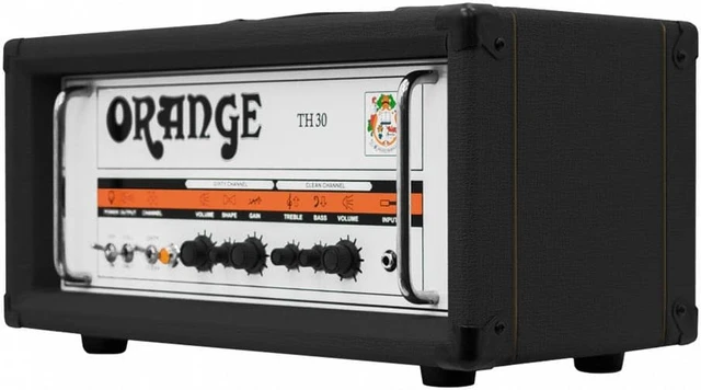Alt view image 2 of 7 - Orange TH30H 30-watt 2-channel Tube Head (Black), Getaria 2.4GHZ Wireless Guitar Kit, Orange FS 1, On-Stage RS4000 Bundle