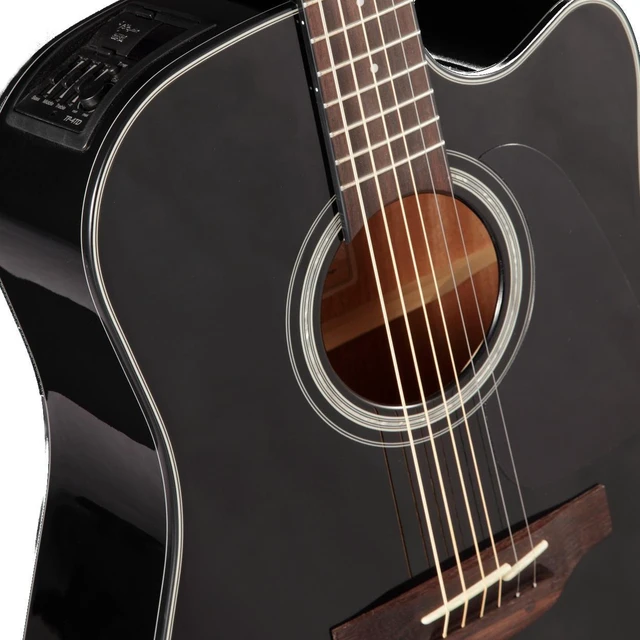 Alt view image 4 of 7 - Takamine GF30CE Cutaway Acoustic-Electric Guitar - Black
