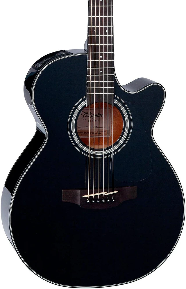 Alt view image 5 of 7 - Takamine GF30CE Cutaway Acoustic-Electric Guitar - Black