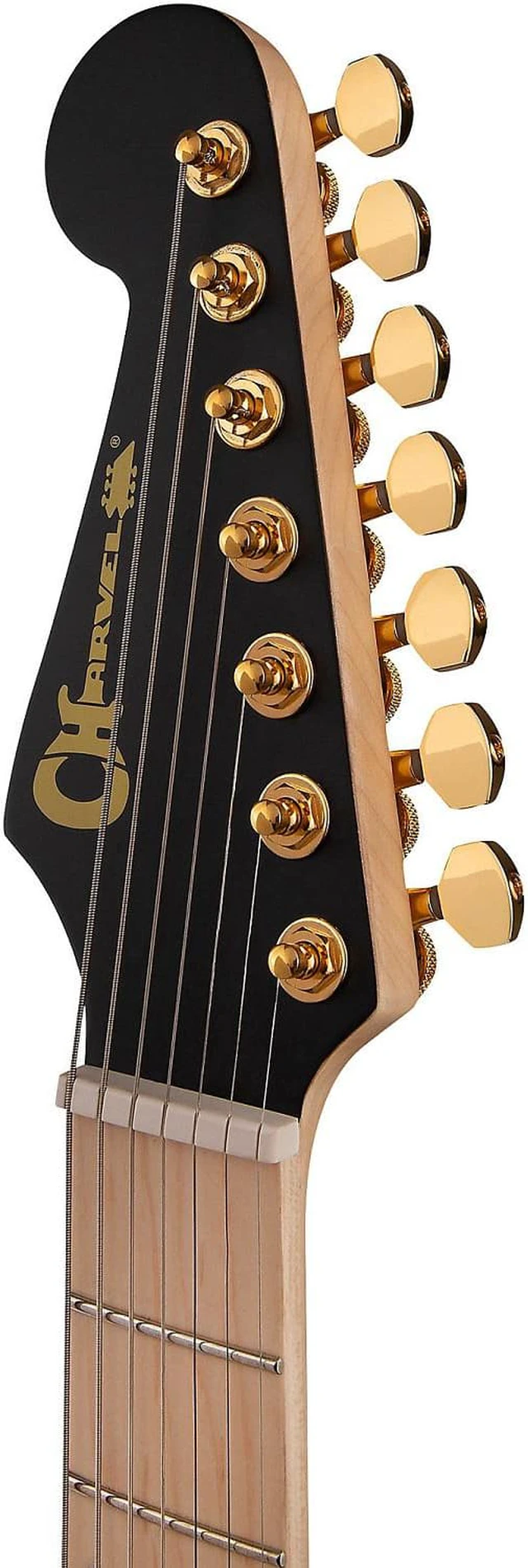 Alt view image 6 of 7 - Charvel DK24-7 NOVA Angel Vivaldi Signature Pro-Mod Satin Black