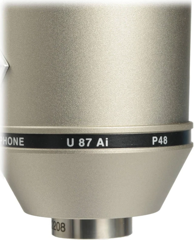 Alt view image 3 of 7 - Neumann U 87 Ai Large-diaphragm Condenser Mic(Nickel), Aokeo AO-302 With Stand, ErnieBall XLR Cable, Mic Stand Bundle