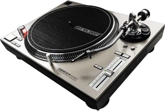 Alt view image 4 of 7 - (2) Reloop RP-7000 MK2 (Silver) Turntables, Audio Technica ATH-M40X Bundle