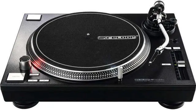 Alt view image 2 of 7 - (2) Reloop RP-7000 MK2 (Black) Turntables, Audio Technica ATH-M40X Bundle