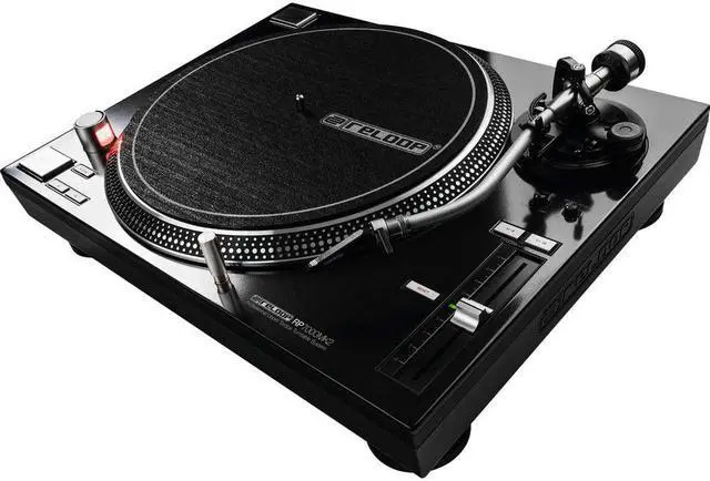 Alt view image 4 of 7 - (2) Reloop RP-7000 MK2 (Black) Turntables, Audio Technica ATH-M40X Bundle