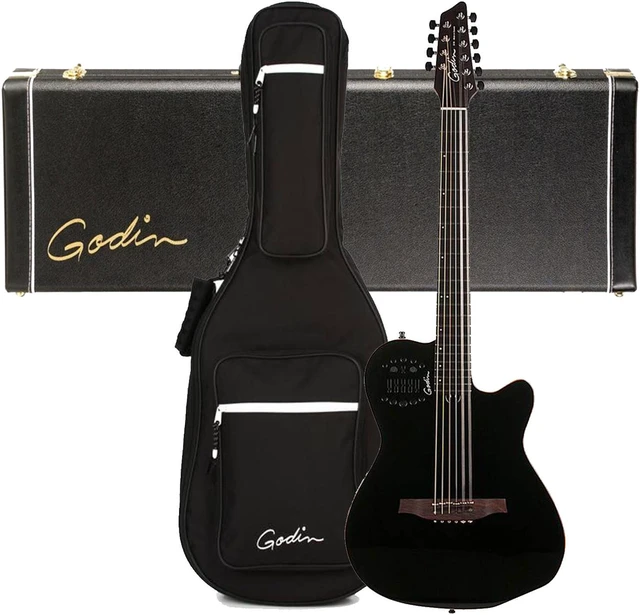 Main image of Godin 10 String Acoustic-Electric Guitar, Right Handed (38220), Godin V1095 MultiAc Case Bundle
