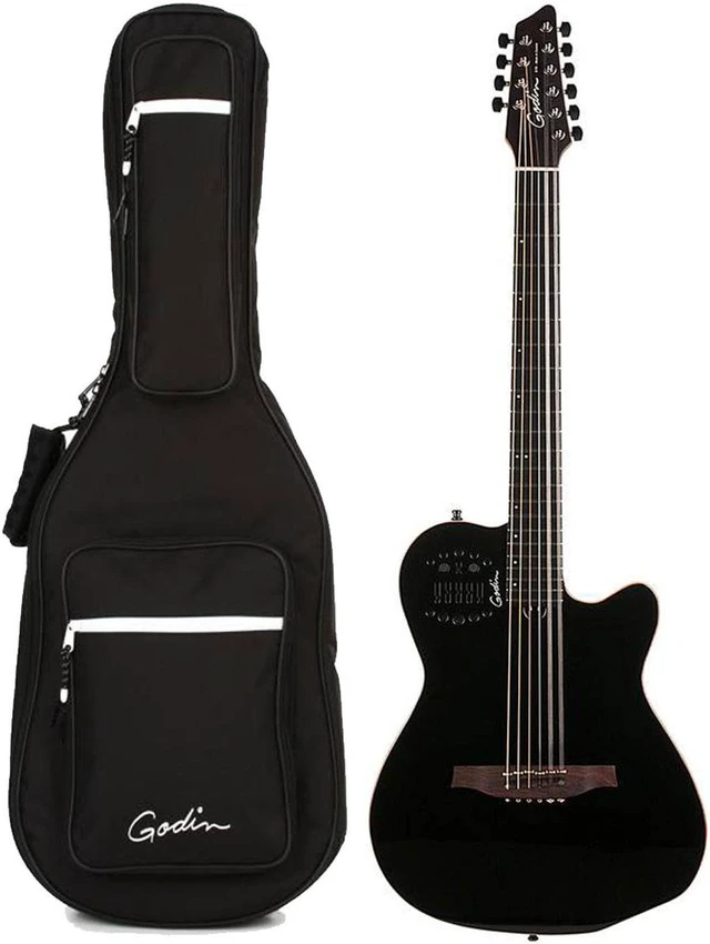 Alt view image 7 of 7 - Godin 10 String Acoustic-Electric Guitar, Right Handed (38220), Fender Champion 20, KLIQ UberTune, GLS 15 FT Guitar Cable Bundle