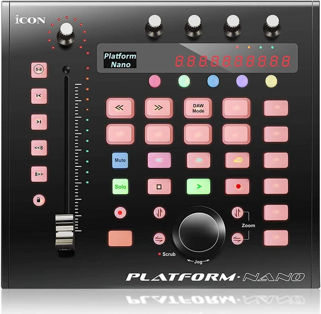 Alt view image 2 of 11 - Icon Pro Audio Platform Nano DAW Control Surface with Motorized Fader