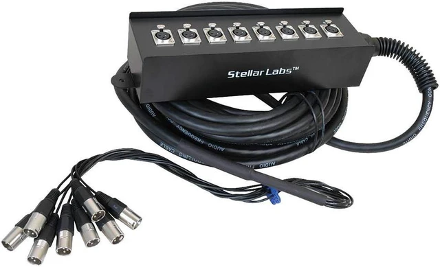 Alt view image 6 of 7 - Mackie ProFX16v3 16-Channel Sound Reinforcement Mixer with Built-In FX + 32' 8 Channel Box XLR Cable Snake