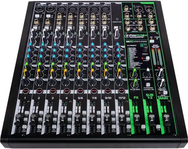Alt view image 4 of 10 - Mackie ProFX12v3 12 Channel Professional Effects Mixer with USB