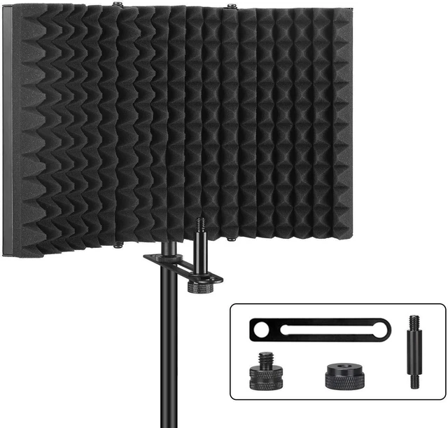 Alt view image 5 of 7 - Mackie HR624 MK2 6.7 Pair - Aokeo Reflection Filter - ATH-M20X - Monitor Stands - XLR Cables - Foam Pads - POP Filter