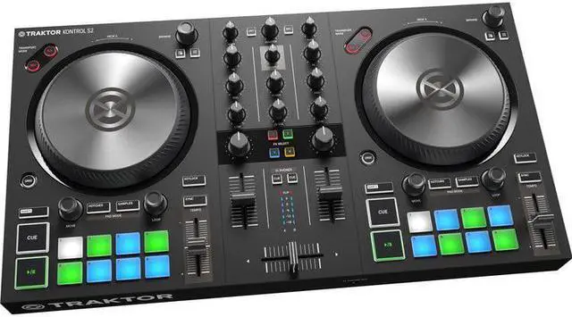 Alt view image 5 of 7 - Native Instruments TRAKTOR KONTROL S2 MK3 + Audio-Technica ATH-M20x Monitor Headphones
