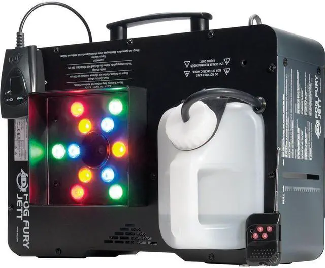 Alt view image 10 of 20 - ADJ Fog Fury Jett Fog Smoke Machine & LED Lights w/ Wireless Remote