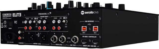 Alt view image 7 of 11 - Reloop ELITE 2-Channel DVS Battle Mixer for Serato DJ Pro