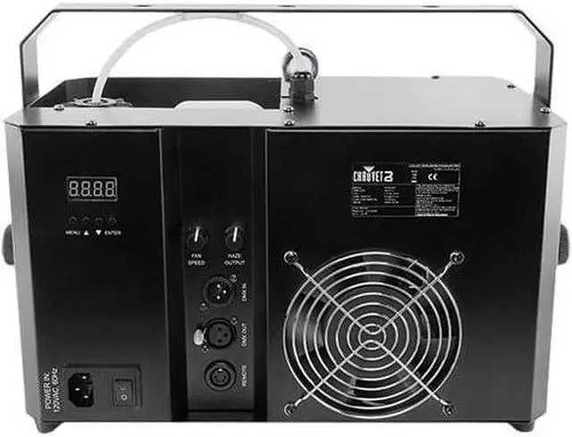 Alt view image 2 of 7 - CHAUVET DJ Hurricane Haze 4D - Haze Machine with Wired Remote Control + Arriba Cases AC160 Padded Lighting Fixture Case and (2) Clams.