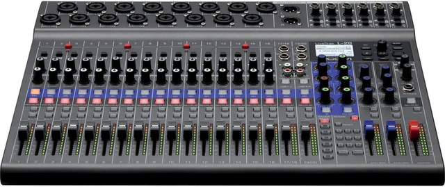 Alt view image 2 of 7 - Zoom LiveTrak L-20 - 20-Input Digital Mixer & Multitrack Recorder + PreSonus Eris E4.5 Hi-Definition 2-Way 4.5" Nearfield Monitors (Pair) and Cables.