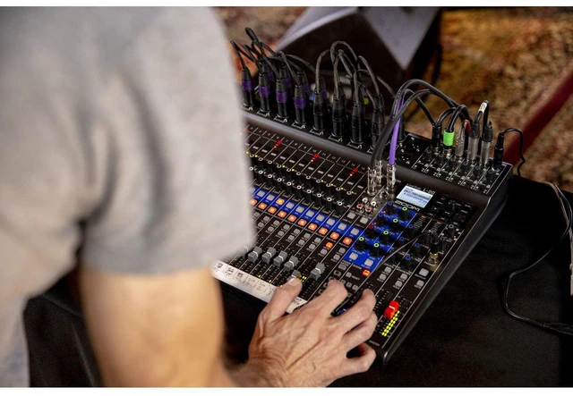 Alt view image 6 of 7 - Zoom LiveTrak L-20 - 20-Input Digital Mixer & Multitrack Recorder + PreSonus Eris E4.5 Hi-Definition 2-Way 4.5" Nearfield Monitors (Pair) and Cables.