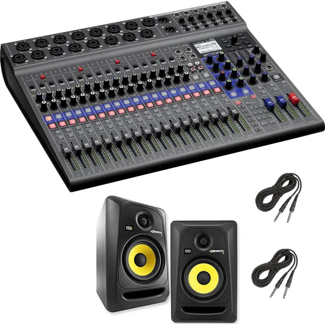Main image of Zoom LiveTrak L-20 - 20-Input Digital Mixer & Multitrack Recorder +KRK RP5G3- 59107 NA Rokit 5 Generation 3 Powered Studio Monitor - Pair and Cables