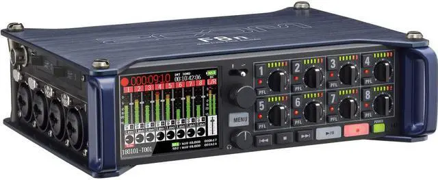 Alt view image 7 of 13 - zoom f8n multitrack field recorder