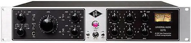 Alt view image 2 of 2 - Universal Audio 6176 Channel Strip with 610B Vacuum Tube Microphone Preamp and 1176LN Compressor