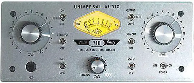 Alt view image 2 of 4 - Universal Audio 710 Twin-Finity - Microphone/Line Preamplifier