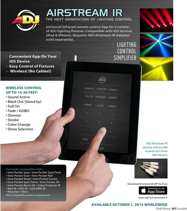 Alt view image 6 of 7 - (4) American DJ Vizi Beam RXONE Compact Moving Heads Package