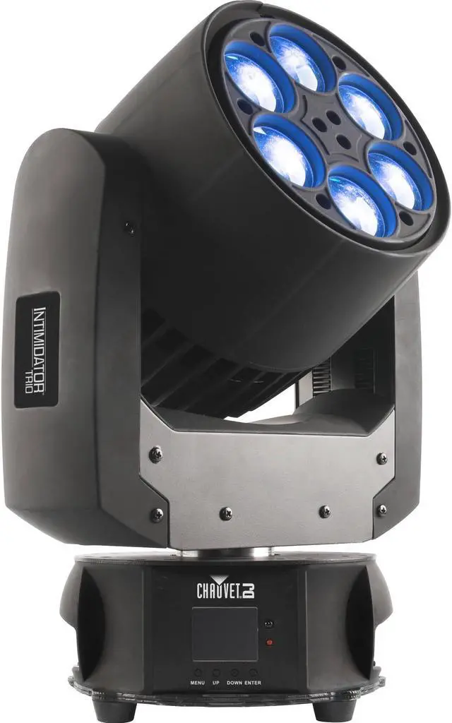 Alt view image 4 of 7 - (6) CHAUVET DJ Intimidator Trio  LED Moving Head, TRUSST Goal Post Kit Lighting Truss, (6) DMX Cables, (6) Clamps Bundle