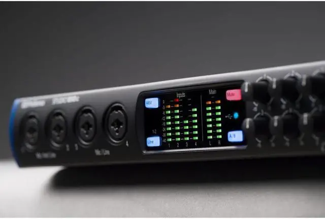 Alt view image 7 of 7 - PreSonus Studio 1810c 18x8 USB Type-C Audio/MIDI Interface + Samson C01 Condenser Microphone + Tascam TH-02 Studio Headphones (Black) and Cable.