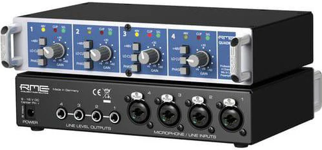 Alt view image 4 of 7 - RME QuadMic II 4-Channel Microphone Preamp