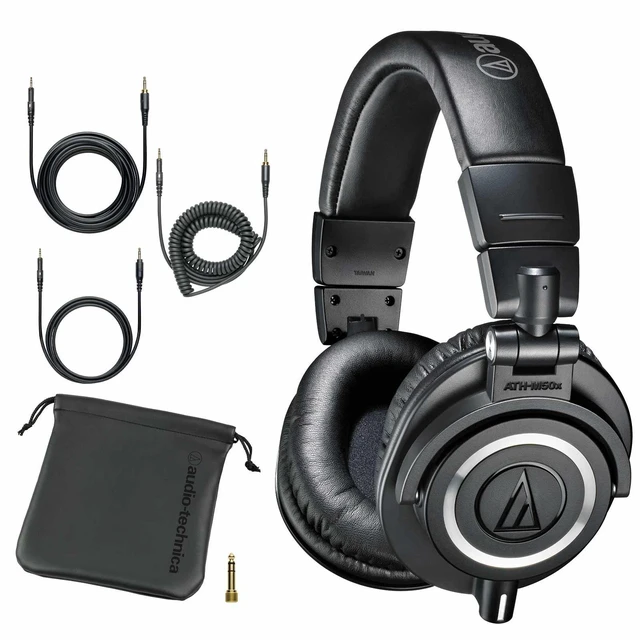 Alt view image 5 of 7 - Manley Reference Cardioid LD Tube Condenser Mic, AxcessAbles MB-W, POP Filter, ErnieBall XLR Cable, AT ATH-M50X Bundle