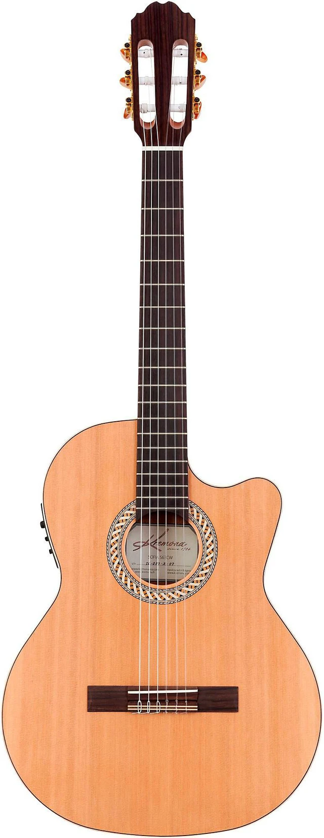 Alt view image 2 of 7 - Kremona Sofia S63CW Classical Acoustic-Electric Guitar Natural