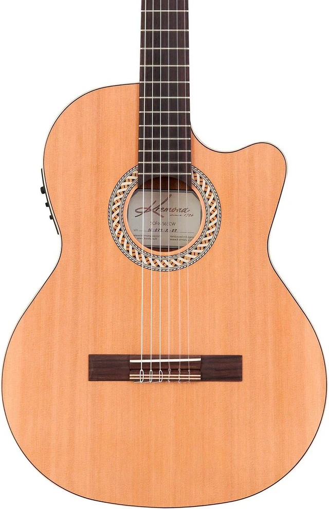 Alt view image 4 of 7 - Kremona Sofia S63CW Classical Acoustic-Electric Guitar Natural